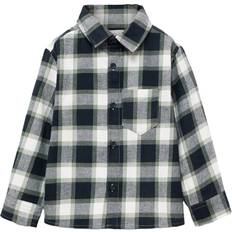 3-6M - Drenge Skjorter Mango Kids Skjorte Theob - Navy/Oliven/Hvid