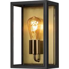 Konstsmide Carpi Black/Brass Wall light