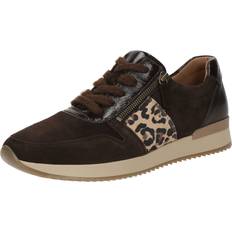 Gabor Trainers Gabor Lulea Womens Trainers - Chocolate Suede/Natural