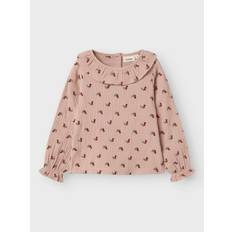 Bomuld Bluser & Tunikaer Lil'Atelier Nmfkoala LS Shirt Organic - Pink