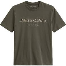 Marc O'Polo T-shirts Marc O'Polo T-shirt - Beige/Mörkgrön