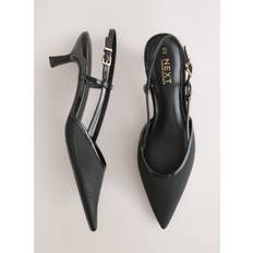 Slingback Sko NEXT Forever Comfort Pointed Mesh Slingback Heels - Sort