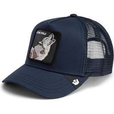 Lone Wolf Trucker Cap Hat - Navy