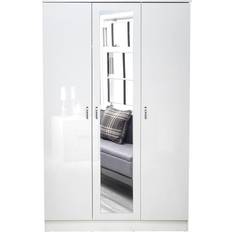Fwstyle Chilton 3-Door White Gloss Wardrobe 114x181cm