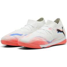 Vita Fotbollsskor Puma Future 8 Match IT Untamed - White/PUMA Svart/Röd