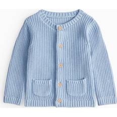 Blue Cardigans Children's Clothing Tu Blue Embroidered Little One Knit Cardigan - Blue