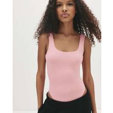 Rosa Bodys Pull&Bear Ljusrosa Body Polyamid Smala Axelband