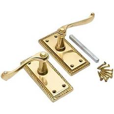 Brass Door Levers Marlow Home Co Georgian Design Lever Latch Door Handle 12cm W