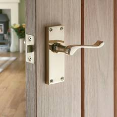 Victorian Scroll Lever Lock Door Handle 17cm W