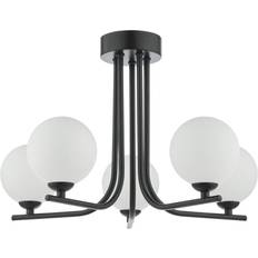 Beige Ceiling Flush Lights Brayden Studio Craddle 5LT Semi Pol Chair 28cm H x 45cm D Ceiling Flush Light