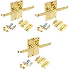 Brass Door Levers Fairmont Park Victorian Straight Lever Latch Door Handle 17cm W