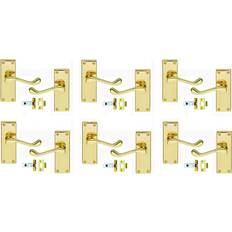 Brayden Studio 6 Pairs Victorian Scroll Door Handles 120mm