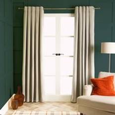 Thermal Matte Velvet 2 Pair Eyelet Curtains 117cm x 183cm