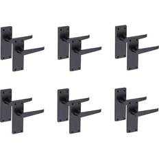 6 Pairs Victorian Straight Lever Latch Handle 12cm W