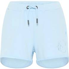 Broderede Bomuld Sweatshorts - Blå