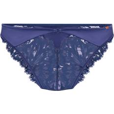 Satin Trosor Hunkemöller Grace Högt Skuren Brazilian Trosa - Blå