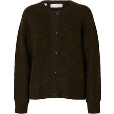 Trøjer Selected Cardigan SLFLULU - Mørkebrun