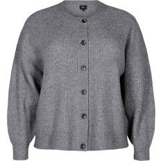 Zizzi Trøjer Zizzi Cardigan - Grå