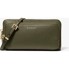 Michael Kors Green Crossbody Bags Michael Kors Large Pebbled Leather Convertible Crossbody Bag - Green