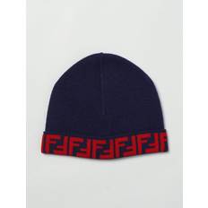 Piger - Uld Solhatte Fendi Knit Beanie Hat Girls - Blue