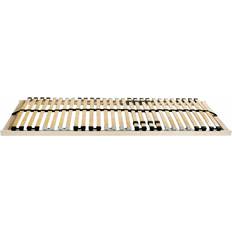 190 cm Rammesenge vidaXL Lamelbund Brun 100 x 190 cm Massivt Bøgetræ Rammeseng