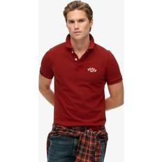 Superdry Pikétröjor Superdry Vintage Athletic Embroidered Polo Shirt - Preppy Red