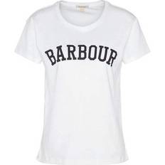 Barbour Women T-shirts Barbour Northumberland Classic T-shirt - White/Navy