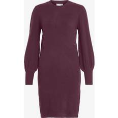 Midikjoler - Rød Vila Vikerry O-Neck Knit Dress - Rød