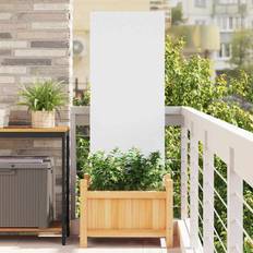 vidaXL Have Dekorativ Panel Hvid 50 x 140 cm Koldvalset Stål