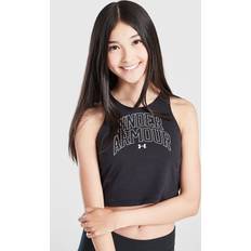 Polyester Tank Tops Children's Clothing Under Armour Motion Tank Top Junior Kids - Black/White