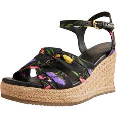 Ted Baker Women Low Shoes Ted Baker Cardone Floral Platform Espadrilles - Uk Black