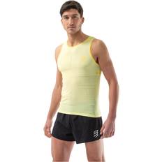 Running - Yellow Tank Tops Compressport Pro Racing Singlet Running Shirt - Green