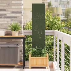 Steel Screenings vidaXL Garden Privacy Screen Olive Green 32 x 140 cm