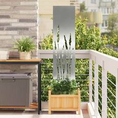 Steel Screenings vidaXL Garden Privacy Screen Silver 32 x 140 cm