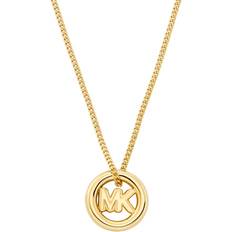 Michael Kors Guld Halskæder Michael Kors Logo Pendant Necklace Gold Tone - Gold