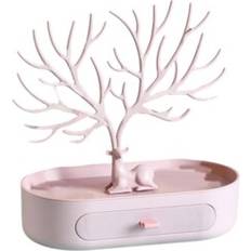 Pink Jewellery Stands Sodial Jewelry Display Stand With Drawers Necklace Earring
