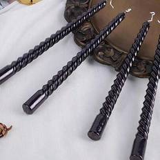 Black Candles & Accessories Shein Black Taper Candles Set Of 4 8 Hrs Candle