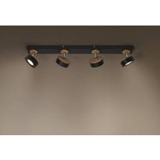 Justerbar arm Spotlights Osram LED Takspotlight PLUTO Svart 4 Spotlights 3000 K Spotlight