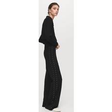 Mango Dam Underkläder Mango Straight Leggings With Rhinestones - Black