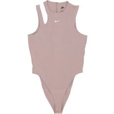 Ull Bodys Nike Nylon Essential Bodysuit Tank - Taupe/Vit