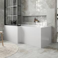 L Shaped Shower Bath 1700mm