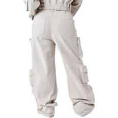 Baggy - Women Trousers Project X Paris Wide-Leg Cargo Trousers - Beige