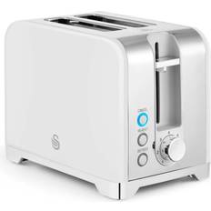 Swan White Toasters Swan Solace 2 Slice ST19031WHT Stainless Steel Toaster