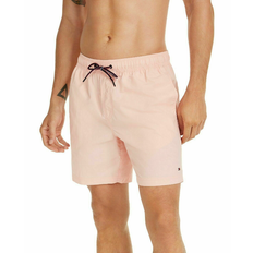 Tommy Hilfiger Pink Swimwear Tommy Hilfiger Inseam Solid Swim Trunks - Blossom