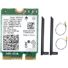 Network Cards & Bluetooth Adapters Sodial 9560ngw Wifi Card 2x Antenna 1730mbps