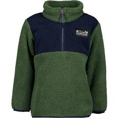 Gröna Fleecekläder Didriksons Gosig Half-Zip Fleecetröjor Barn - Grön