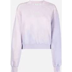 Off-White Sweatshirts Jumpers Off-White Purple Laundry Crop Sweatshirt