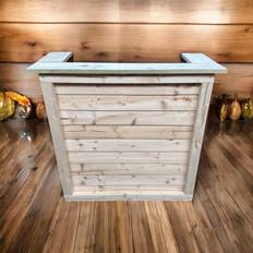 Natural Liquor Cabinets Brambly Cottage 109 Bar Natural 103cm H x 45cm D x 109cm L Liquor Cabinet