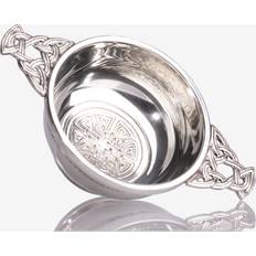 Celtic Weave 4 Polished Pewter Quaich