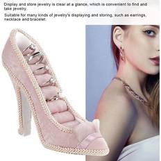 Jewellery Stands Ring Display Stand Pink High Heel Shoes